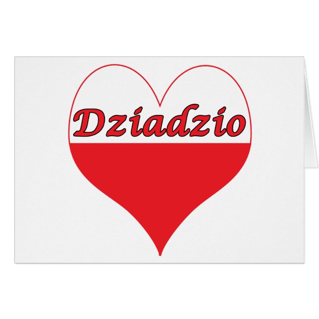 Dziadzio Poland Heart (Voorkant Horizontaal)