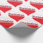 Dziadzio Poland Heart Cadeaupapier (Hoek)