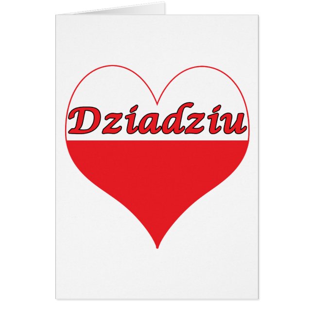Dziadziu Poland Heart (Voorkant)
