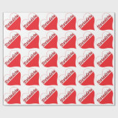 Dziadziu Poland Heart Cadeaupapier (Vlak)