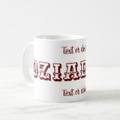 Dziadziu Poolse grootvader gepersonaliseerd Koffiemok (Voorkant links)