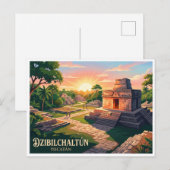 Dzibilchaltún Mérida Mexico Briefkaart (Voorkant / Achterkant)