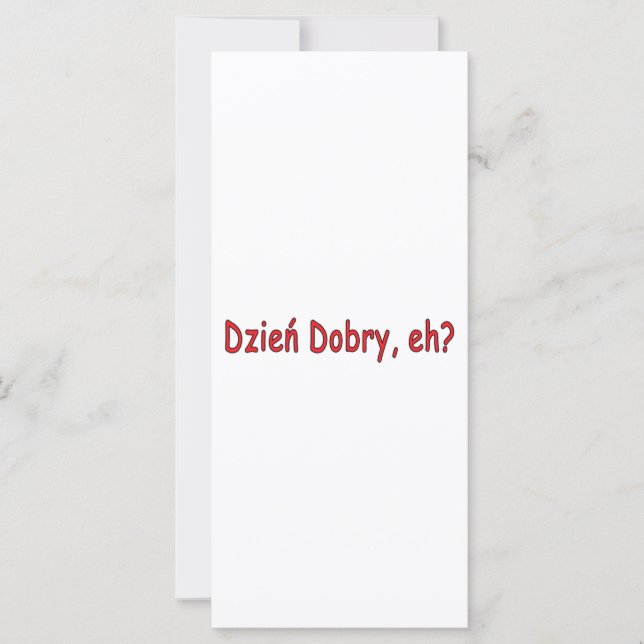 Dzien Dobry, hè? (Voorkant)