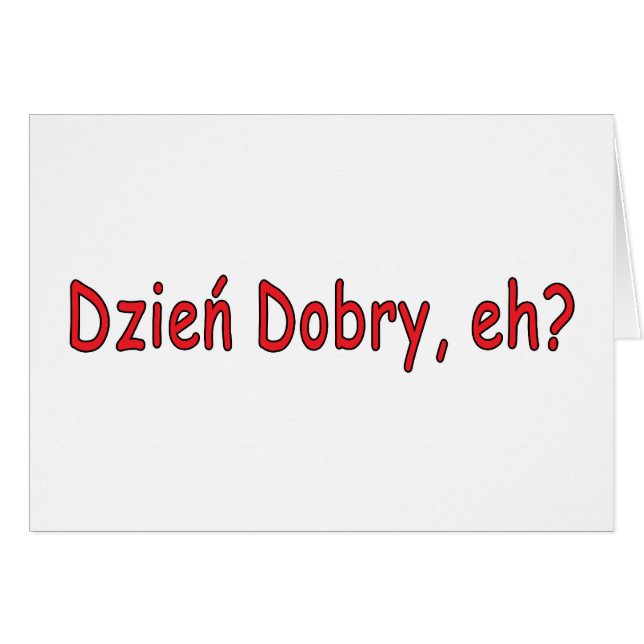 Dzien Dobry, hè? (Voorkant Horizontaal)