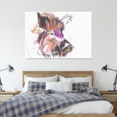 Dzik Canvas Afdruk (Insitu (Slaapkamer))