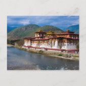 Dzong Building by River Briefkaart (Voorkant)