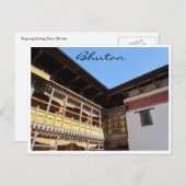 dzong dak paro briefkaart (Voorkant / Achterkant)