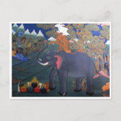 dzong dierenkunst briefkaart (Voorkant)