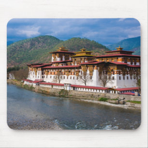 Dzong Gebouw Aan Rivier Muismat
