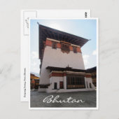 dzong tower bhutan briefkaart (Voorkant / Achterkant)