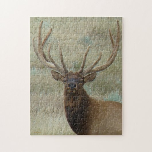 E10 Bul-Eland in Fluwelen Kopschot Legpuzzel (Verticaal)