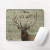 E10 Bull Elk in Fluwelen Gewei Muismat (Met muis)
