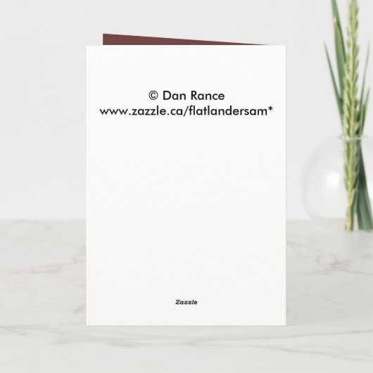 E10 Bull Elk in Velvet Head Shot Kaart (Achterkant)