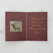 E10 Bull Elk in Velvet Head Shot Kaart (Binnen)