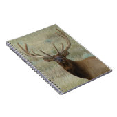 E10 Bull Elk in Velvet Head Shot Notitieboek (Rechterzijde)