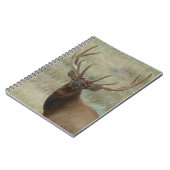 E10 Bull Elk in Velvet Head Shot Notitieboek (Linkerzijde)