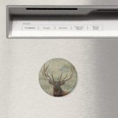 E10 Bullen eland in fluweel kopschot Magneet (Insitu (Vaatwasser))