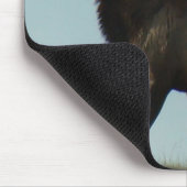 E11 Bull Elk Horns op het Horizon Silhouette Muismat (Hoek)