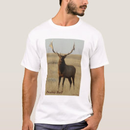 E13 Bull Elk Grass in Hoorns T-shirt