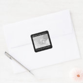 E14 NAAR HUIS OP DE WEG VAN OZZIE VIERKANTE STICKER (Envelop)