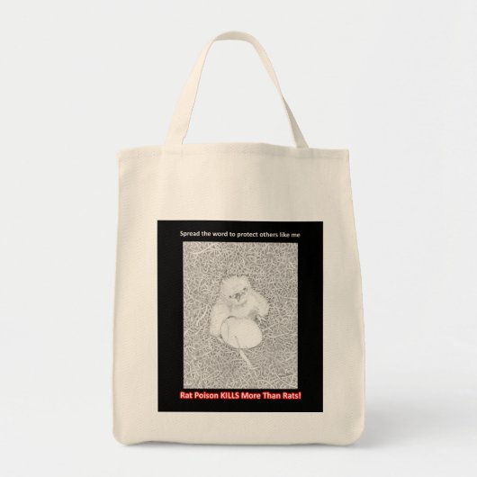 E14 VERSPREIDEN DE WORD RAT POISON KILLS DIE HEN B TOTE BAG (Voorkant)