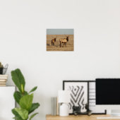 E1 Bull Elk Jonge Stieren Poster (Thuiskantoor)