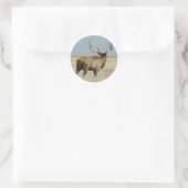 E20 Bull Elk Challenger Ronde Sticker (Tas)