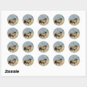 E20 Wapiti Uitdager Ronde Sticker (Vel)