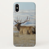 E22 Bull Elk en Snowy Hills Case-Mate iPhone Case (Achterkant)