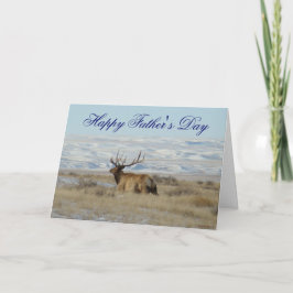 E22 Bull Elk en Snowy Hills Kaart