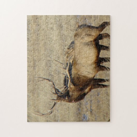 E24 Bull Elk Legpuzzel (Verticaal)