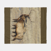 E24 Grote Elandstier Fleece Deken (Voorkant (Horizontaal))
