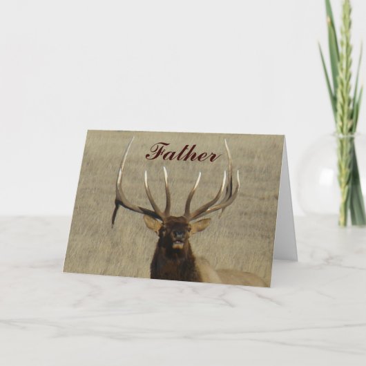 E29 Kop van Bull Elk Kaart (Voorkant)