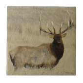 E30 Bull Elk Big Bull Tegeltje (Voorkant)