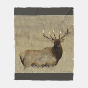 E30 Bull Elk Grote Stier Fleece Deken