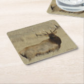 E30 Bull Elk Kartonnen Onderzetters (Schuin)