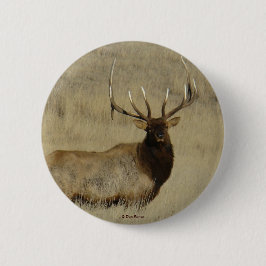 E30 Bull Elk Ronde Button 5,7 Cm