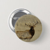 E30 Mannelijke Wapiti Ronde Button 5,7 Cm (Voorkant /achterkant)