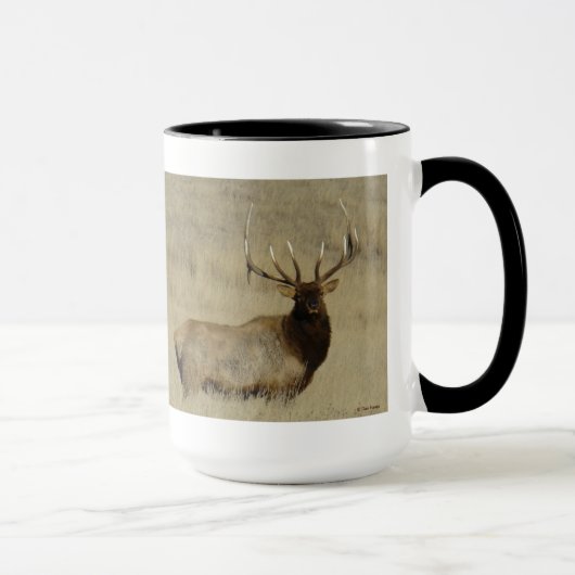 E30 mannetjeswapiti grote stier mok (Rechts)