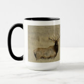 E30 mannetjeswapiti grote stier mok (Links)