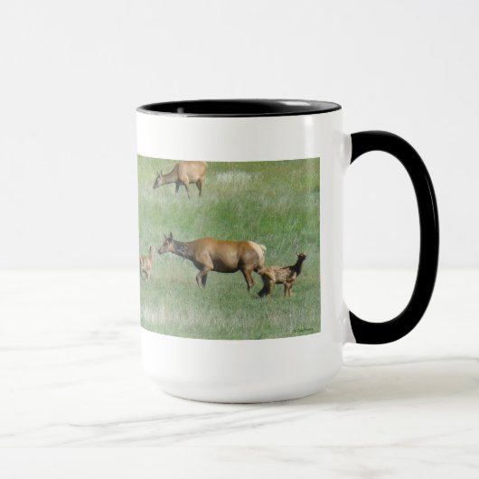 E3 Koe-eland en kalveren Mok (Rechts)