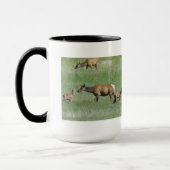 E3 Koe-eland en kalveren Mok (Links)