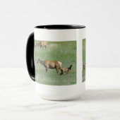 E3 Koe-eland en kalveren Mok (Voorkant links)