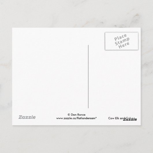 E3 Kowelk en kalveren Briefkaart (Achterkant)