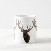 E48 Bull Elk hoofd in Velvet Koffiemok (Center)