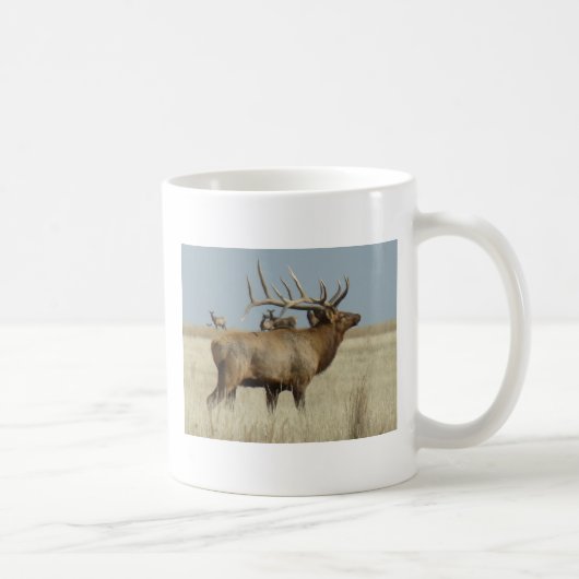 E4 Bull Elk Kudde Meester Koffiemok (Rechts)