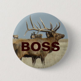 E4 Bull Elk Ronde Button 5,7 Cm