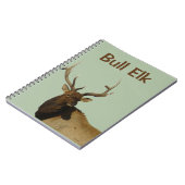 E50 Bull Elk hoofd en schouders Notitieboek (Linkerzijde)
