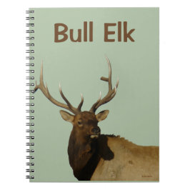 E50 Bull Elk hoofd en schouders Notitieboek