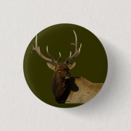 E50 Bull Elk Ronde Button 3,2 Cm